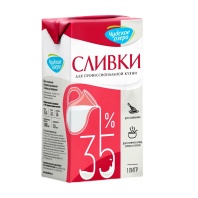 Сливки Чудское озеро 35% 1 л