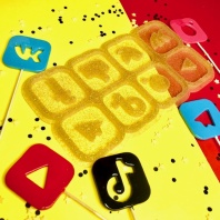 Формы для леденцов Социальные сети, 5 см