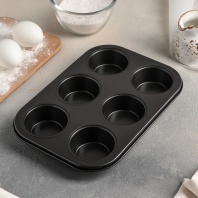 Форма для выпечки Капкейков на 6 ячеек, Жаклин - купить в магазине КондитерХауз Форма для выпечки Капкейков на 6 ячеек, Жаклин