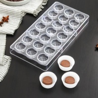 Форма для шоколада Шаффл, 21 ячейка