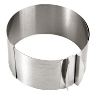 Раздвижная круглая форма для выпечки 140-200/120мм. - купить в магазине КондитерХауз Раздвижная круглая форма для выпечки 140-200/120мм.