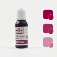 Краситель KREDA S-gel водорастворимый Брусника краситель концетрат, 10мл - купить в магазине КондитерХауз Краситель KREDA S-gel водорастворимый Брусника краситель концетрат, 10мл