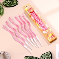 Свечи для торта витые Серпантин, Розовые, 6 шт - купить в магазине КондитерХауз Свечи для торта витые Серпантин, Розовые, 6 шт