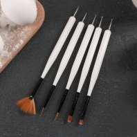 Кондитерские кисточки для декорирования Алмаз, 5 шт