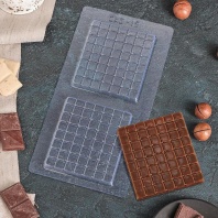 Форма для шоколада Плитки Мини шоколад, 2 ячейки