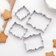 Набор форм для вырезания печенья Рамка для пожелания, 4 шт