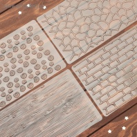 Набор молдов для украшения выпечки Кирпичи, 4 шт, 30,5×15,5×0,1 см - купить в магазине КондитерХауз Набор молдов для украшения выпечки Кирпичи, 4 шт, 30,5×15,5×0,1 см