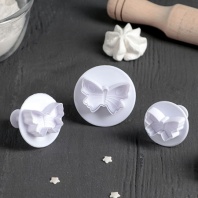 Набор плунжеров кондитерских Бабочка, 3 шт