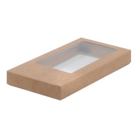 Коробка для шоколадной плитки Крафт 160х80х17мм - купить в магазине КондитерХауз Коробка для шоколадной плитки Крафт 160х80х17мм