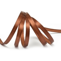 Лента атласная 6 мм Коричневая