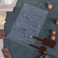 Форма для шоколада Шоколад фигурный - купить в магазине КондитерХауз Форма для шоколада Шоколад фигурный