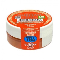 Краситель сухой водорастворимый GUZMAN морковный №784, 10гр - купить в магазине КондитерХауз Краситель сухой водорастворимый GUZMAN морковный №784, 10гр