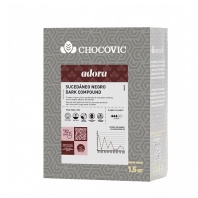 Темная твердая лауриновая глазурь CHOCOVIC Adora