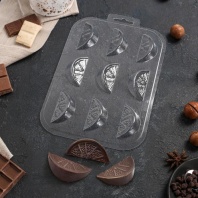 Форма для шоколада Шоко-апельсинки, 9 ячеек