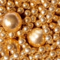 Кондитерская посыпка MIXIE Диско-шарики Золото, 45 гр