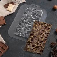 Форма для шоколада Плитка Сломанный кристалл