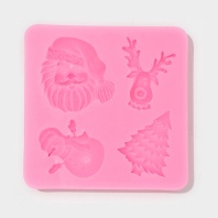 Силиконовый молд Новогодний антураж, 7,5 х 7,2 см - купить в магазине КондитерХауз Силиконовый молд Новогодний антураж, 7,5 х 7,2 см