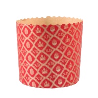 Бумажная форма для куличей 90х90мм. Easter XB Red, 5шт