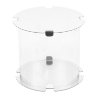 Коробка для торта Тубус с прозрачными стенками, белая, 200х200х200мм - купить в магазине КондитерХауз Коробка для торта Тубус с прозрачными стенками, белая, 200х200х200мм