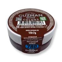 Краситель сухой водорастворимый GUZMAN янтарный №780, 10гр - купить в магазине КондитерХауз Краситель сухой водорастворимый GUZMAN янтарный №780, 10гр