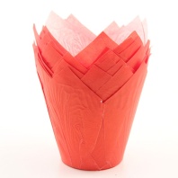 Форма бумажная Тюльпан красный 50х80, 50 шт - купить в магазине КондитерХауз Форма бумажная Тюльпан красный 50х80, 50 шт