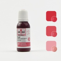 Краситель KREDA S-gel водорастворимый Клубника краситель концетрат, 10мл