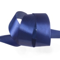 Лента атласная 25 мм Темно Синия