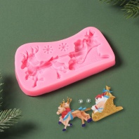 Силиконовый молд Упряжка, 13×7,5×1,2 см