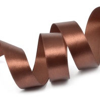 Лента атласная 25 мм Коричневая