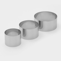 Набор фор для выпечки Круг d = 8см, 10см, 12 см, 3шт - купить в магазине КондитерХауз Набор фор для выпечки Круг d = 8см, 10см, 12 см, 3шт