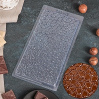 Форма для шоколада Плитка Шоколад пористый 19 x 9.5 см - купить в магазине КондитерХауз Форма для шоколада Плитка Шоколад пористый 19 x 9.5 см