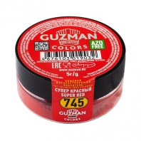 Краситель сухой жирорастворимый GUZMAN супер-красный №745, 5гр