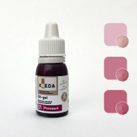 Краситель KREDA Oil-gel жирорастворимый Розовый краситель колорант, 10мл