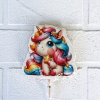 Пряник Единорожка на палочке, 10х9см - купить в магазине КондитерХауз Пряник Единорожка на палочке, 10х9см