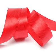 Лента атласная 25 мм Светло Красная