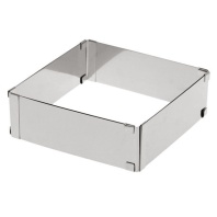 Раздвижная квадратная форма 10-18/12 см - купить в магазине КондитерХауз Раздвижная квадратная форма 10-18/12 см