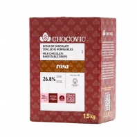 Молочные термостабильные капли из шоколада CHOCOVIC Rosa - купить в магазине КондитерХауз Молочные термостабильные капли из шоколада CHOCOVIC Rosa