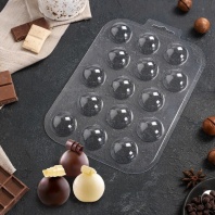 Форма для шоколада полусфера Конфеты сферы, 30 мм