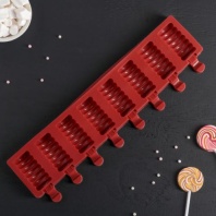 Форма для леденцов и мороженого Моника, 8 ячеек