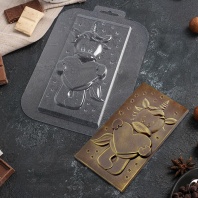 Форма для шоколада Плитка Мечтая о любви - купить в магазине КондитерХауз Форма для шоколада Плитка Мечтая о любви