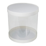 Коробка для торта Тубус белая, 16х22см - купить в магазине КондитерХауз Коробка для торта Тубус белая, 16х22см