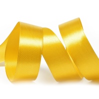 Лента атласная 25 мм Золотая