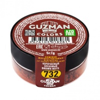 Краситель сухой жирорастворимый GUZMAN коричневый ореховый №732, 5гр - купить в магазине КондитерХауз Краситель сухой жирорастворимый GUZMAN коричневый ореховый №732, 5гр