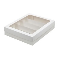 Коробка для макаронс Белая, 265х215х55мм - купить в магазине КондитерХауз Коробка для макаронс Белая, 265х215х55мм