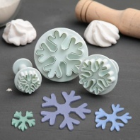 Набор плунжеров кондитерских Снежинки, 3 шт
