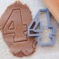 Форма для пряников Цифра 4, 10см