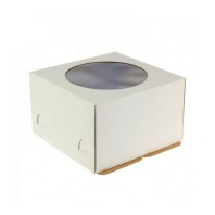 Коробка для тортов с окном 280х280х180мм.