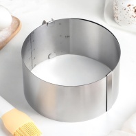 Раздвижная круглая форма для выпечки 160х300/8см