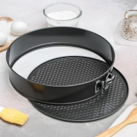 Форма для выпечки разъёмная со съемным дном, Доляна Элин - купить в магазине КондитерХауз Форма для выпечки разъёмная со съемным дном, Доляна Элин