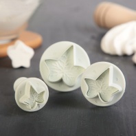 Набор плунжеров кондитерских Листья, 3 шт